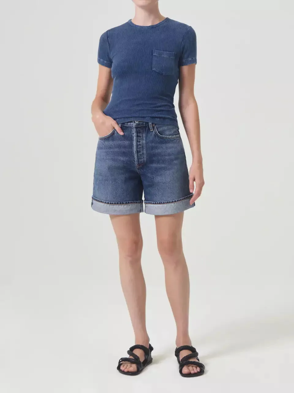 Agolde Shorts Dame Denim