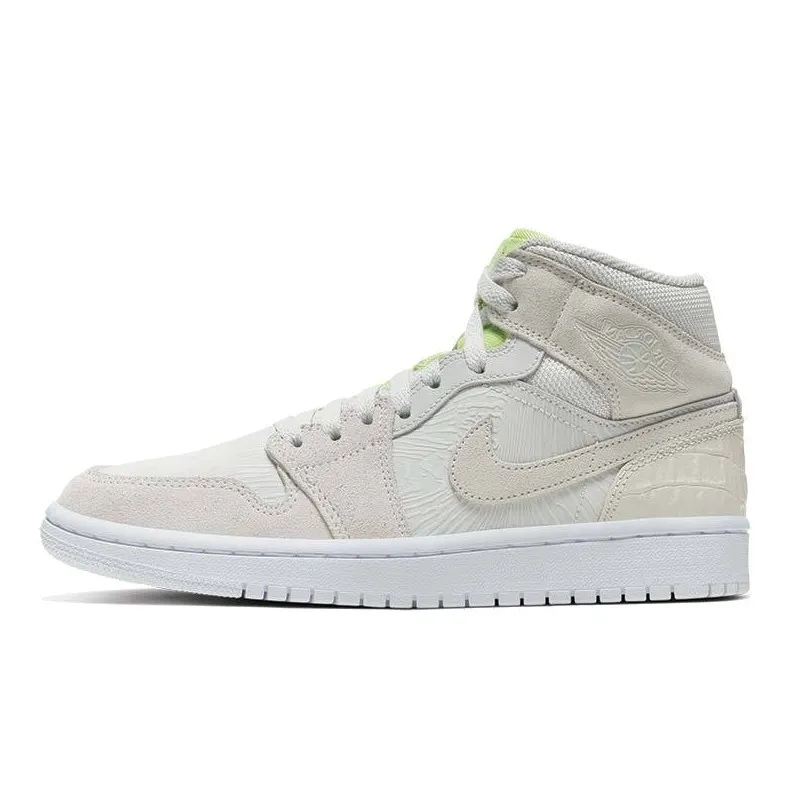 Air Jordan 1 Mid Vast Grey Ghost Green