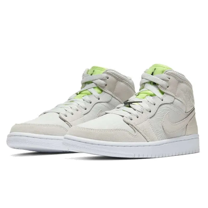 Air Jordan 1 Mid Vast Grey Ghost Green