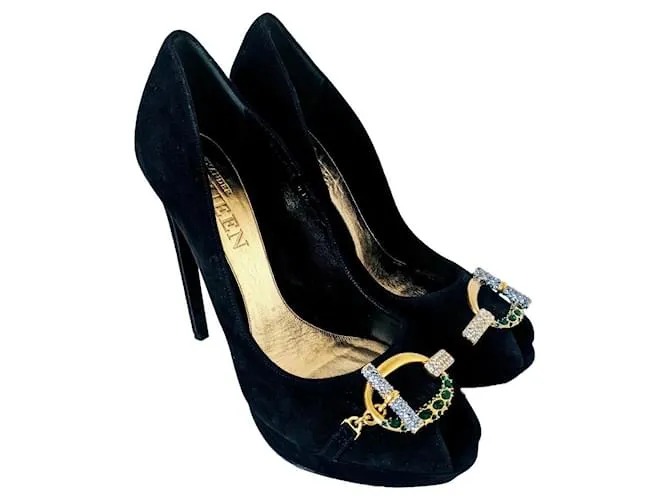 Alexander Mcqueen Tacones Negro 