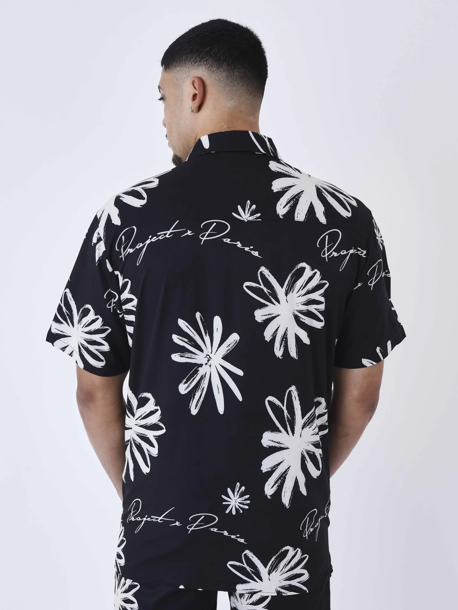 all over Camisa esbozo floral