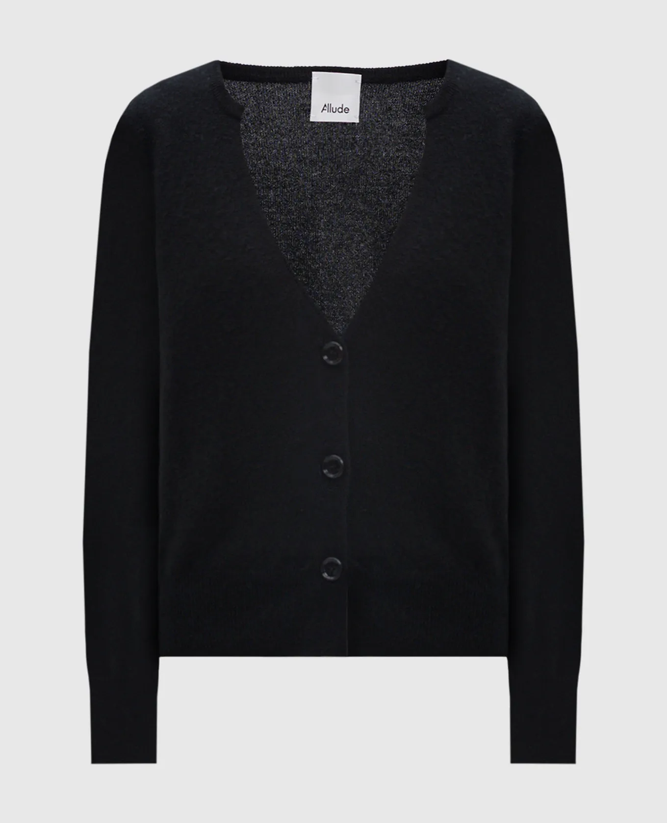 Allude Black cashmere cardigan