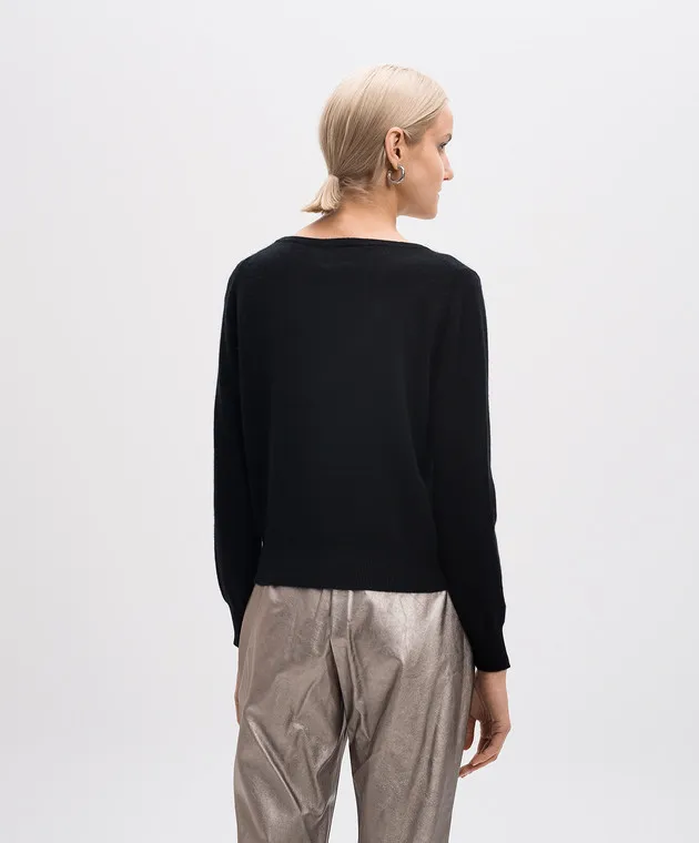 Allude Black cashmere cardigan