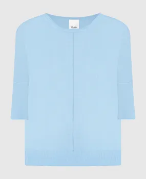 Allude Blue jumper with silk and cashmere