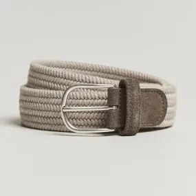 Anderson's Braided Wool Belt Beige