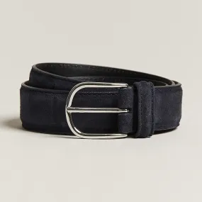 Anderson's Suede 3,5 cm Belt Navy