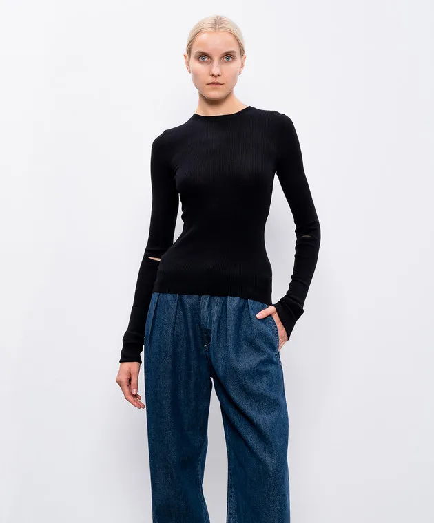 Ann Demeulemeester Black Olenka wool jumper