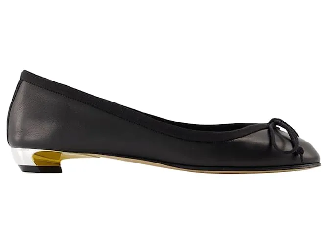 Bailarinas Armadillo - Alexander McQueen - Cuero - Negro 