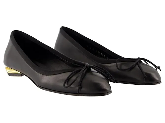 Bailarinas Armadillo - Alexander McQueen - Cuero - Negro 