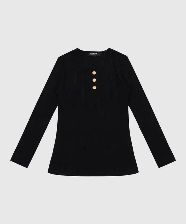 Balmain Children's black striped jumper