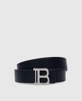 Balmain Double-sided leather B-Belt with logo