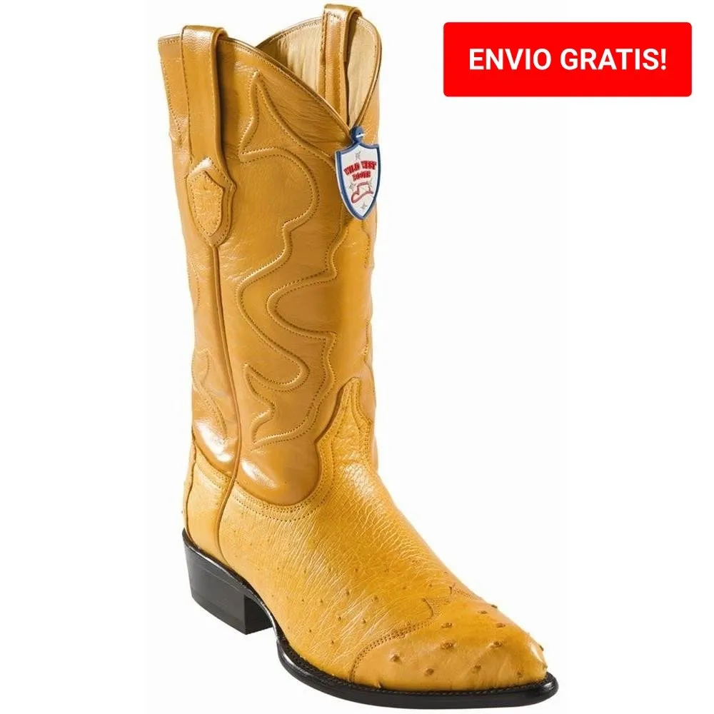 Botas de Avestruz Suave Horma Puntal WW-2990402