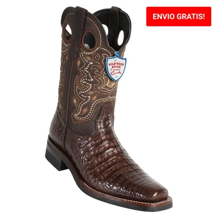 Botas de Cocodrilo Caiman Panza Rodeo Suela Hule WW-28198207