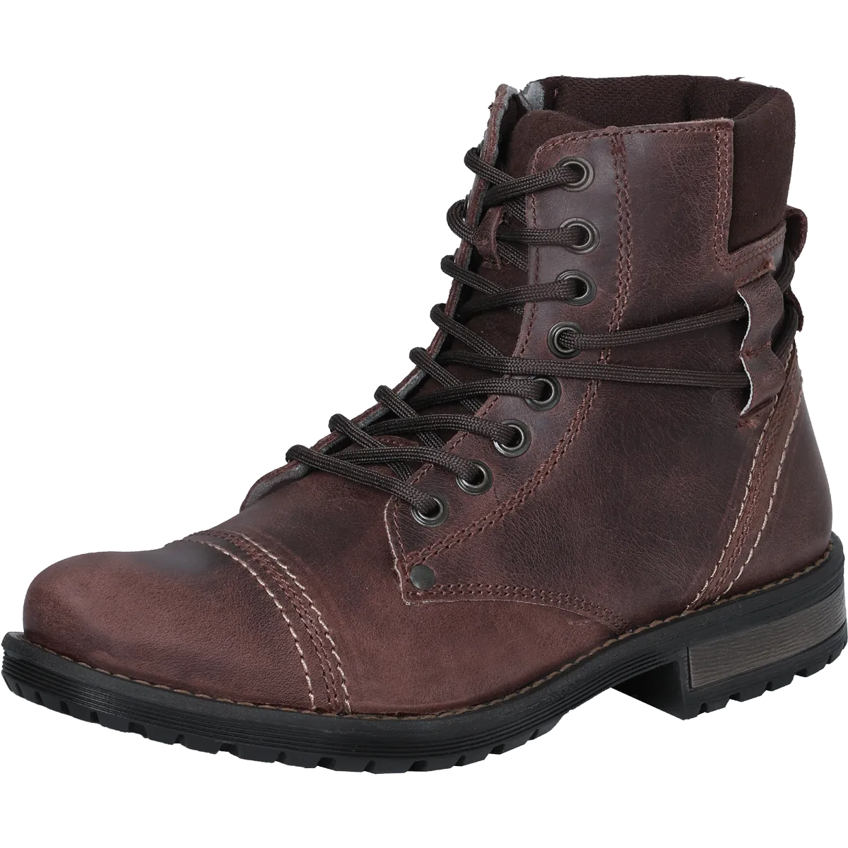 Botas de Cuero Corta Estilo Combat LAM-7226C