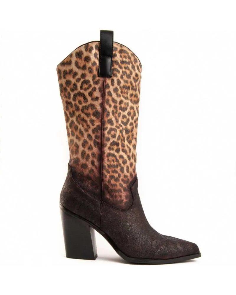 Botas MONTEVITA  de Mujer LEPARD  BLACK