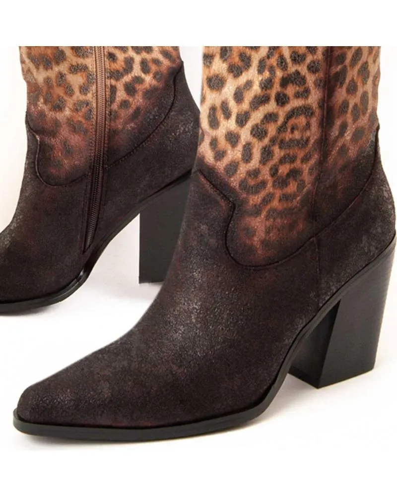 Botas MONTEVITA  de Mujer LEPARD  BLACK