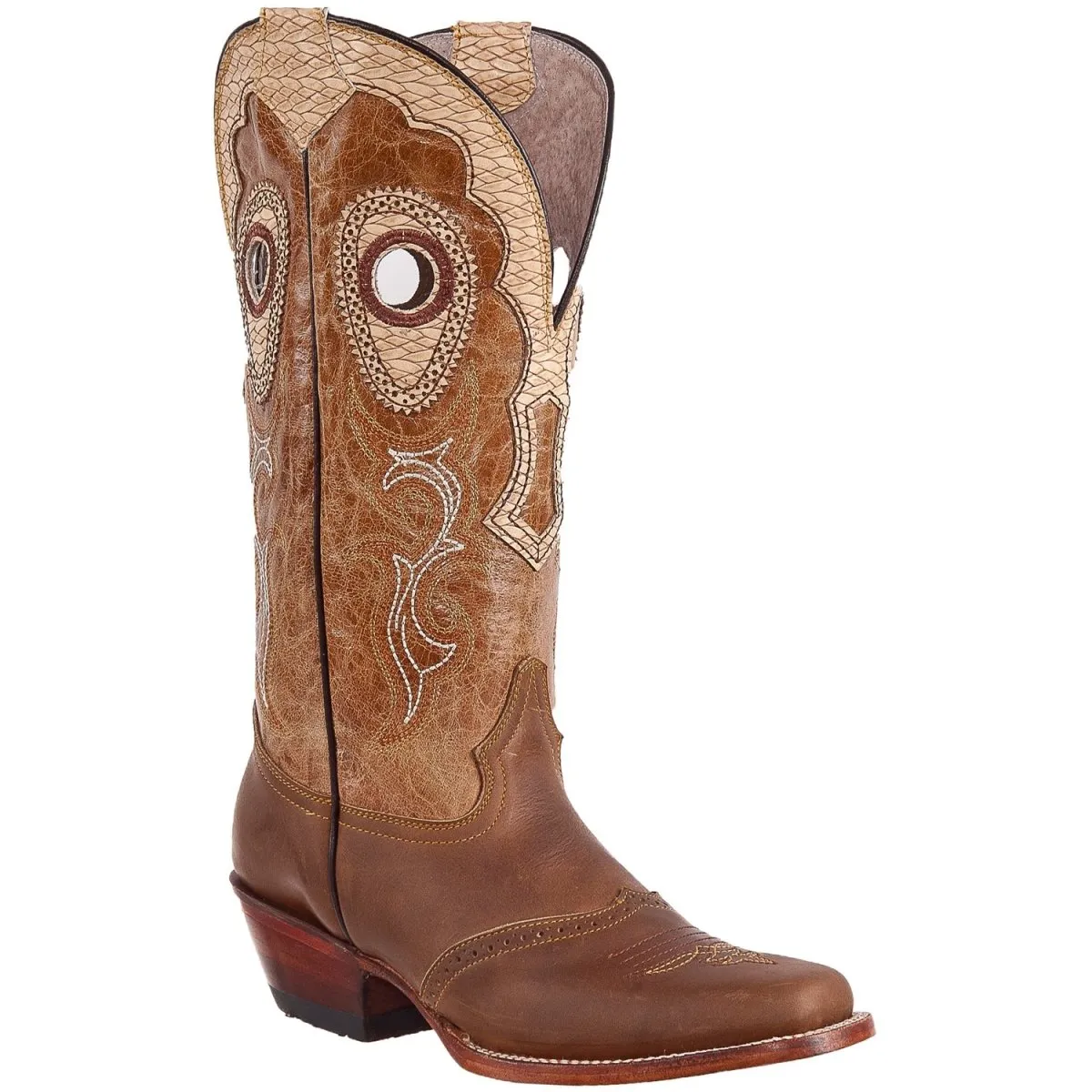 Botas Vaqueras de Cuero Horma Rodeo ROD-030s5-Miel