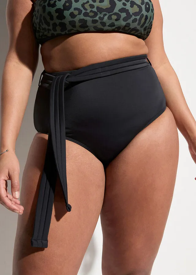 Braga de bikini de poliamida reciclada Negro