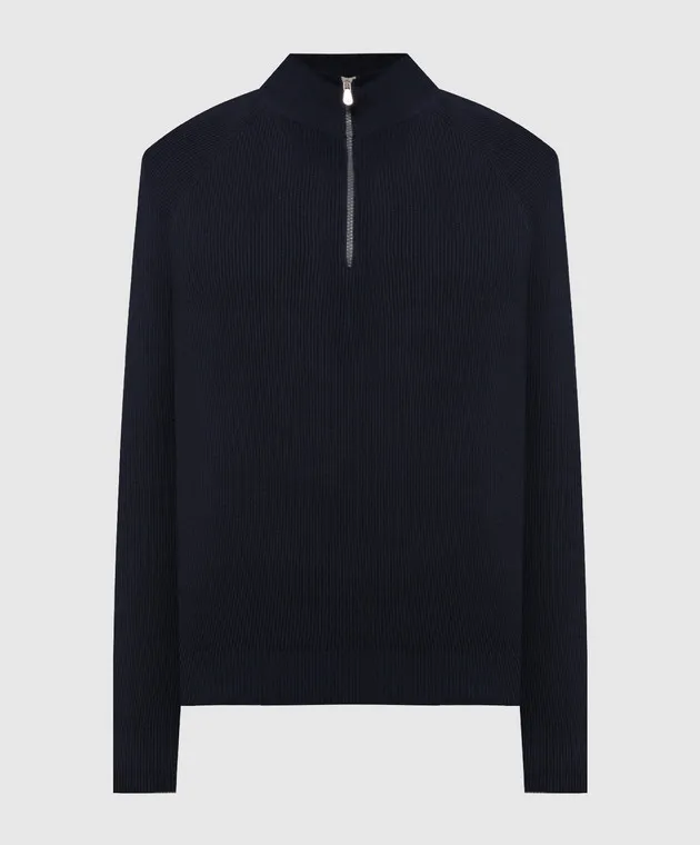 Brunello Cucinelli Blue striped jumper