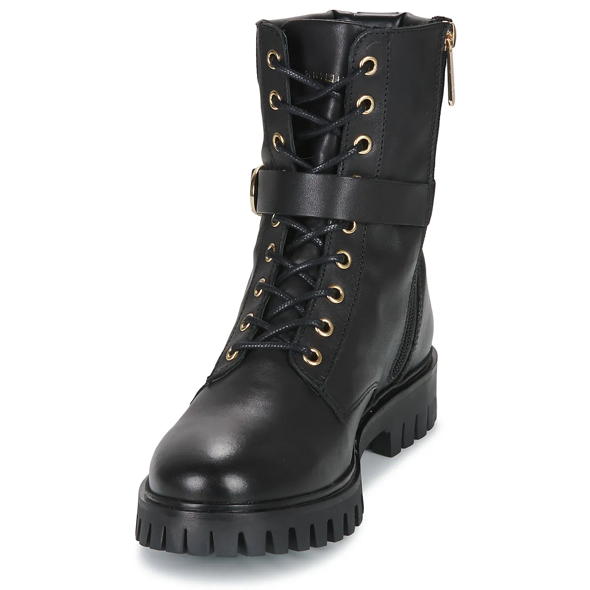 Buckle Lace Up Boot