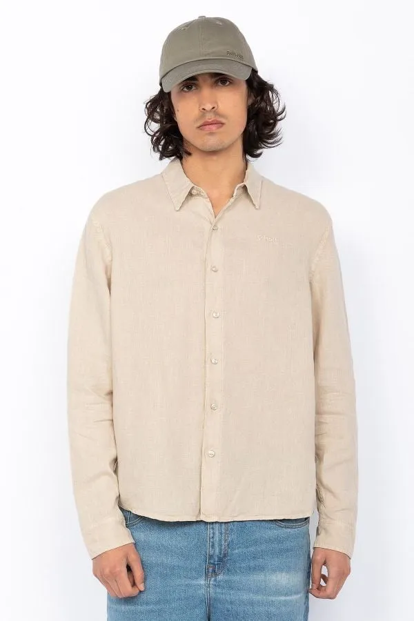 Camisa Hombre Schott Shsantiagoml Natural