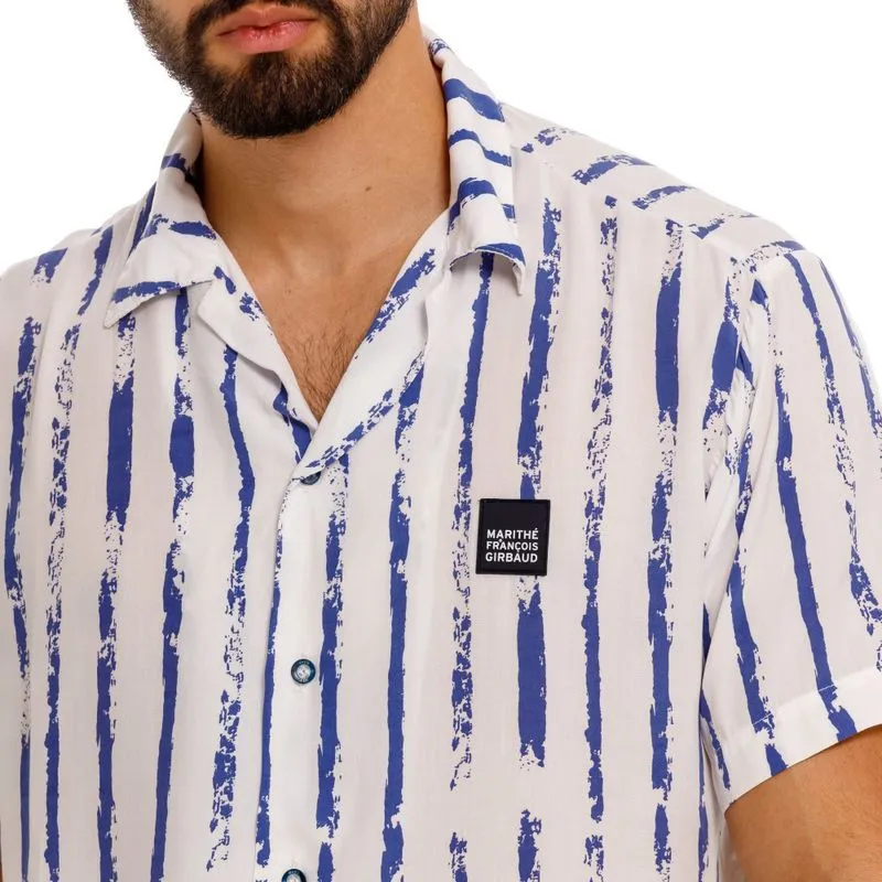 Camisa Manga Corta Denim Para Hombre Girbaud