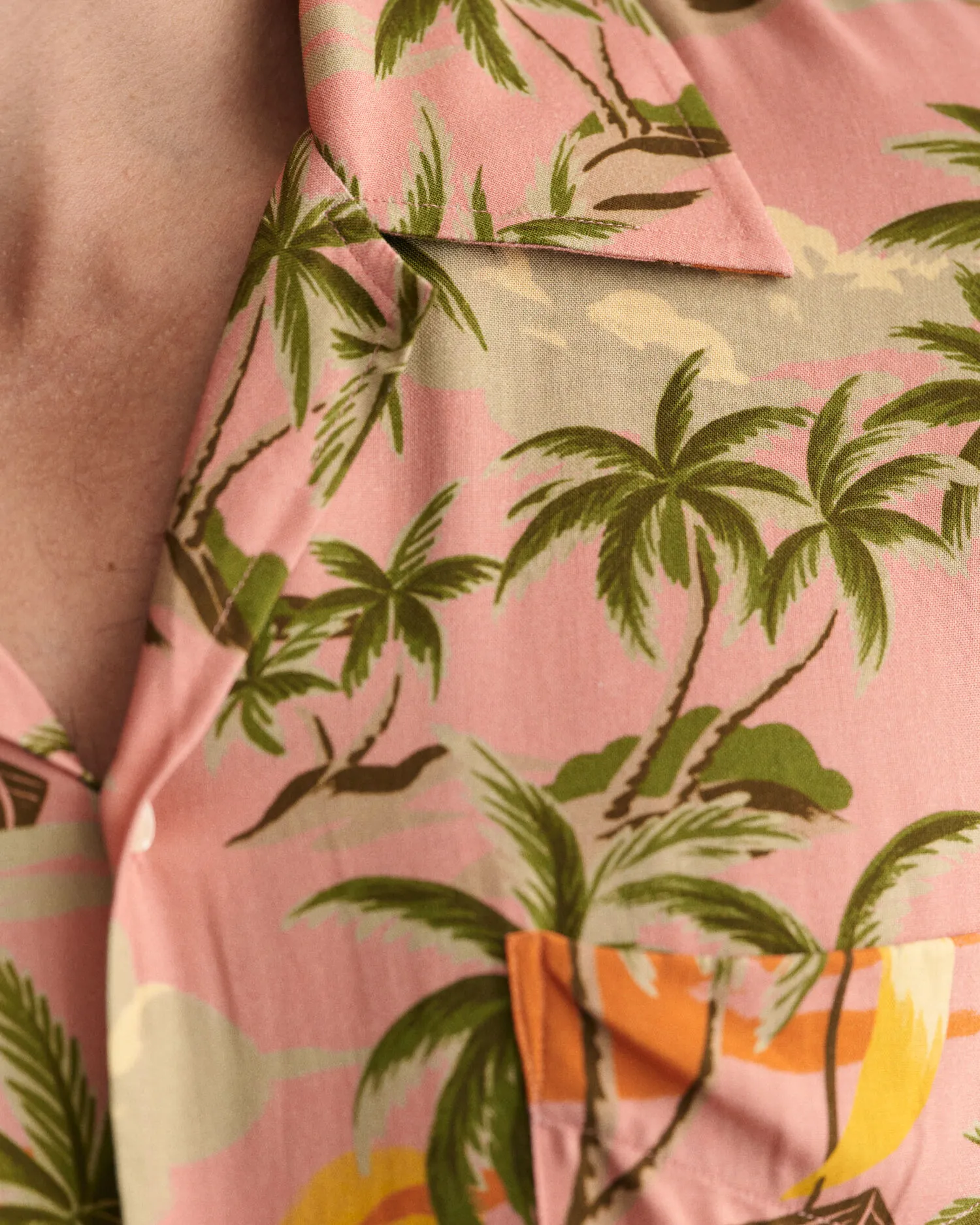 Camisa Relaxed Fit de manga corta Hawaiian Print