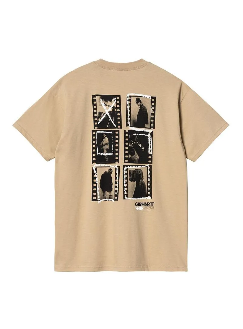 Camiseta Hombre Carhartt WIP Contact Sheet Marron