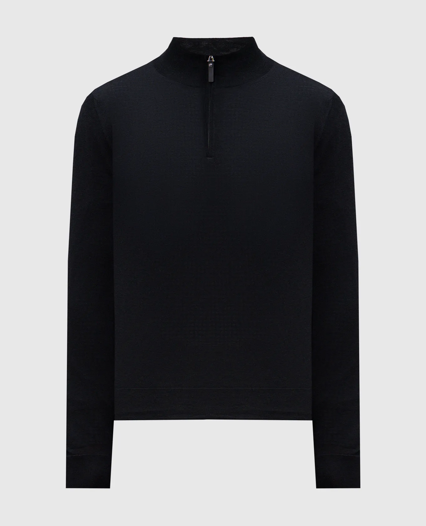 Canali Black cashmere, wool and silk jumper