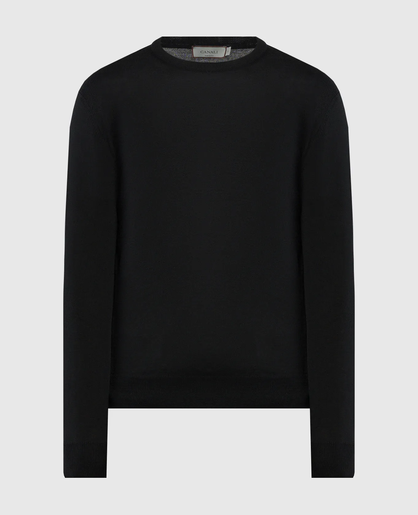 Canali Black woolen jumper