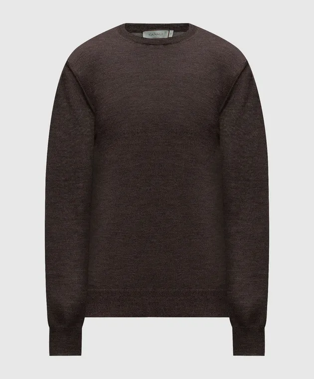 Canali Brown woolen jumper