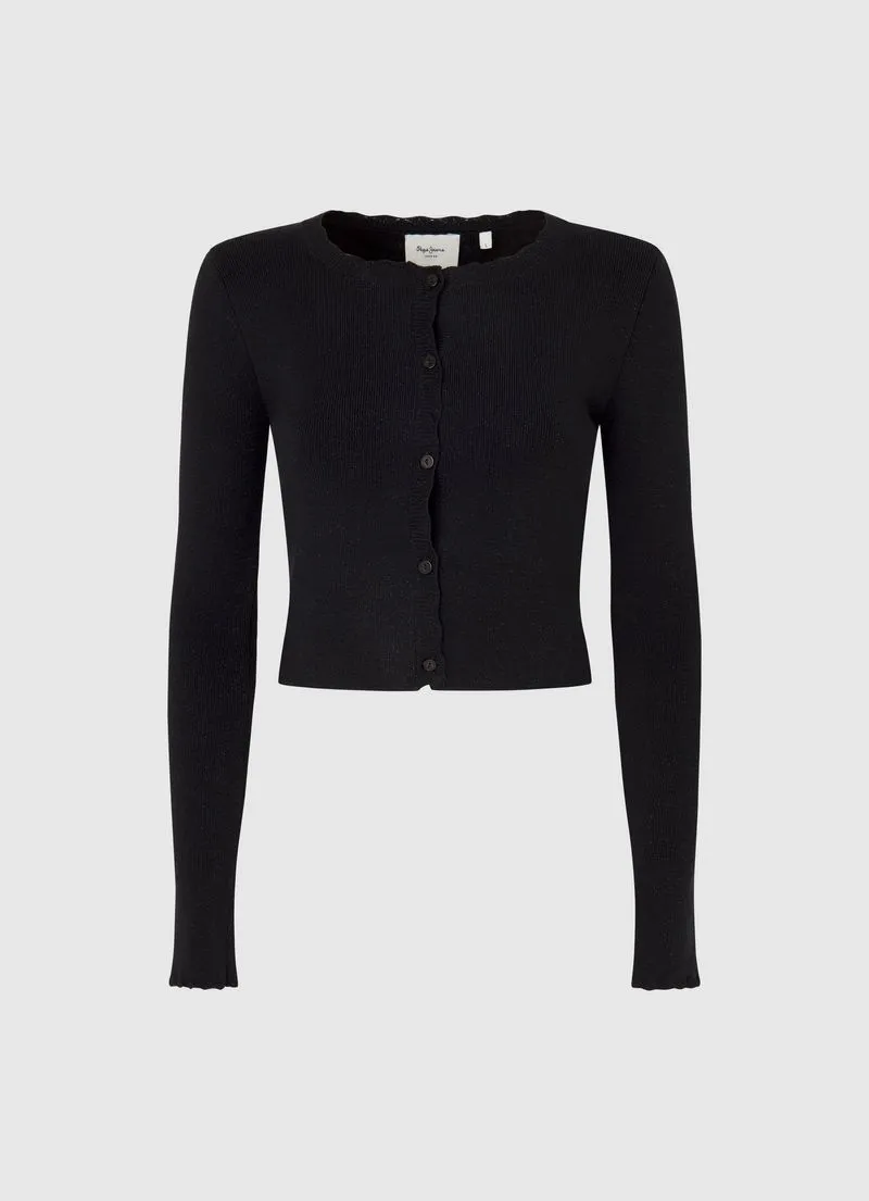 Cardigan Mujer Pepe Jeans Falon Color Negro