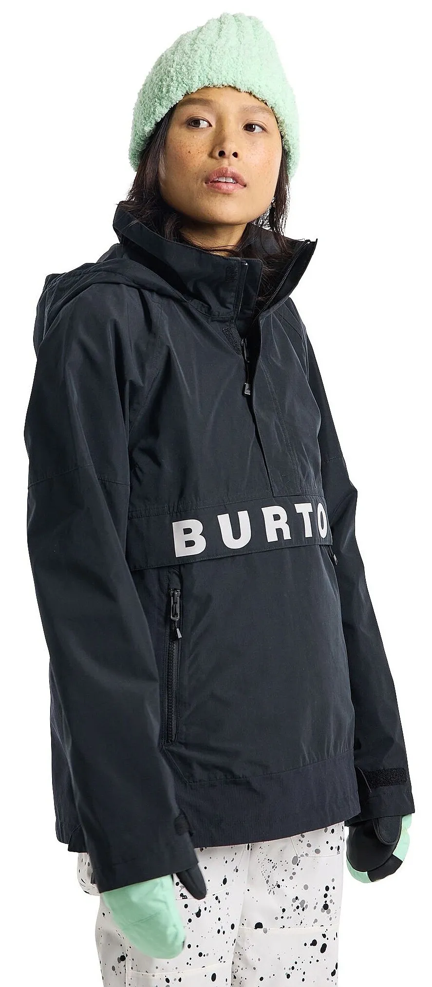 chaqueta Burton Frostner 2L Anorak - True Black/Stout White - women´s