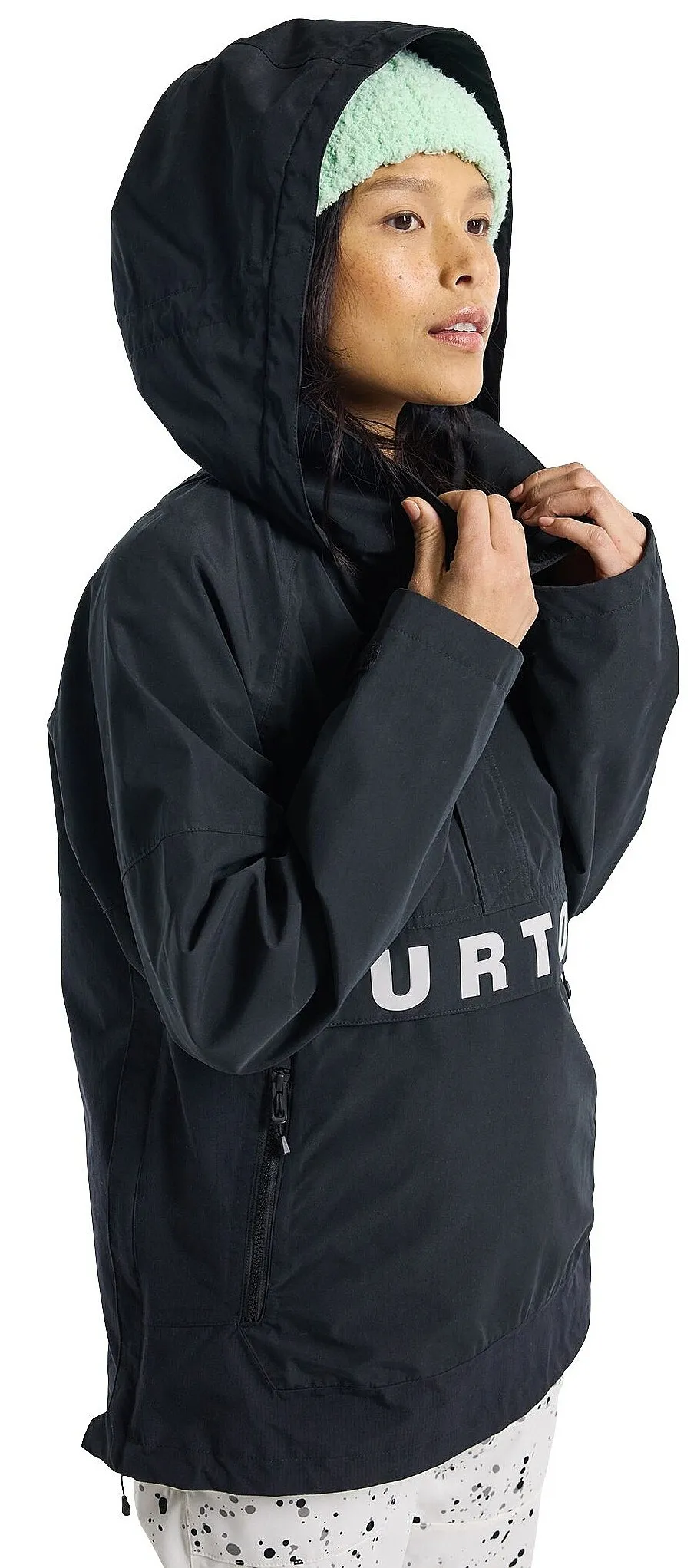 chaqueta Burton Frostner 2L Anorak - True Black/Stout White - women´s