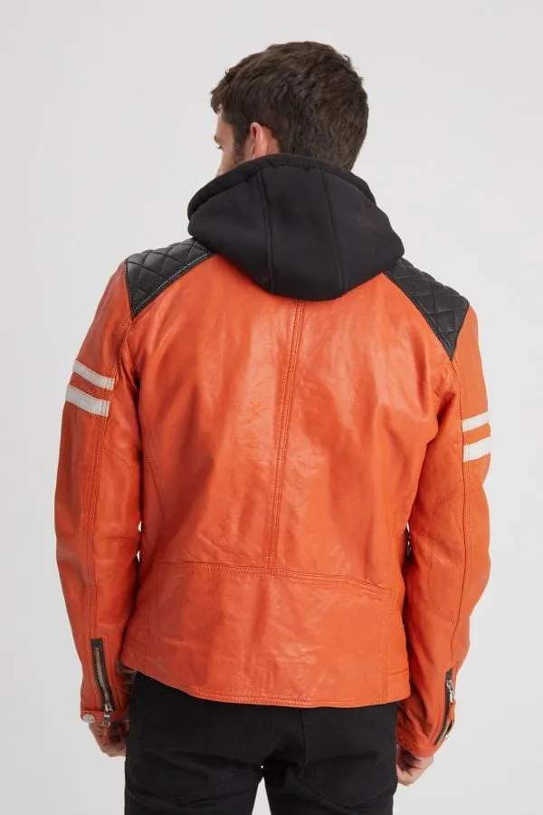 Chaqueta Hombre Daytona Gladstone+Hood Lamb Vita Burnt Orange