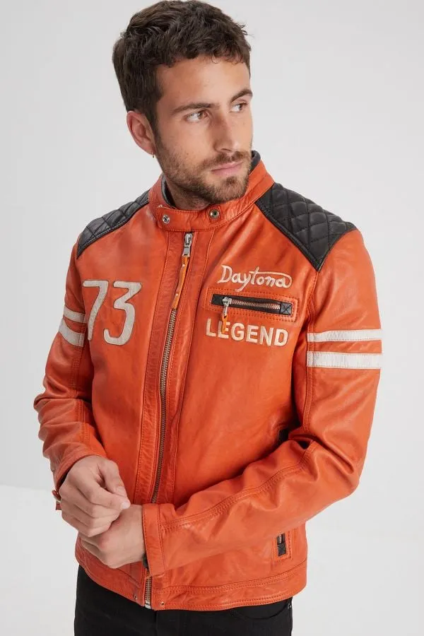 Chaqueta Hombre Daytona Gladstone+Hood Lamb Vita Burnt Orange