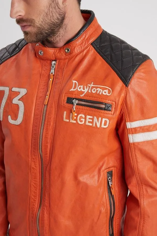 Chaqueta Hombre Daytona Gladstone+Hood Lamb Vita Burnt Orange