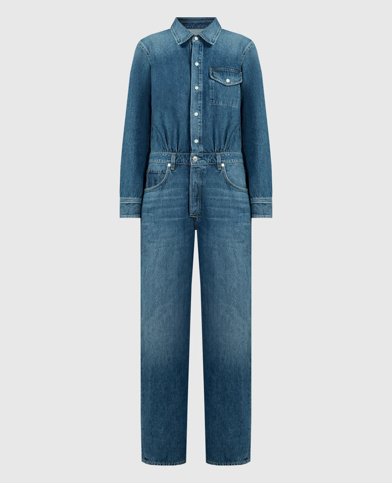 CITIZENS OF HUMANITY Maisie Blue Denim Jumpsuit