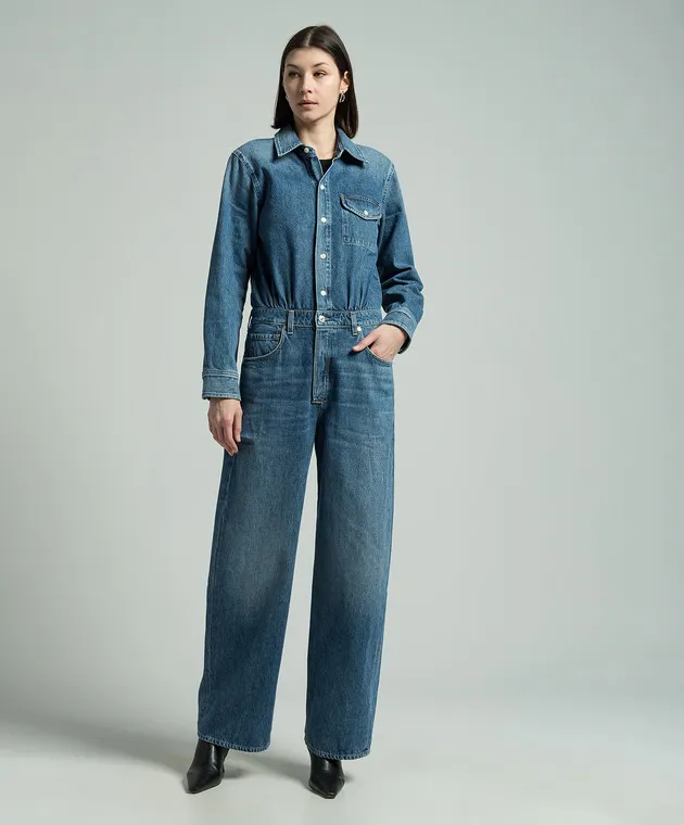 CITIZENS OF HUMANITY Maisie Blue Denim Jumpsuit