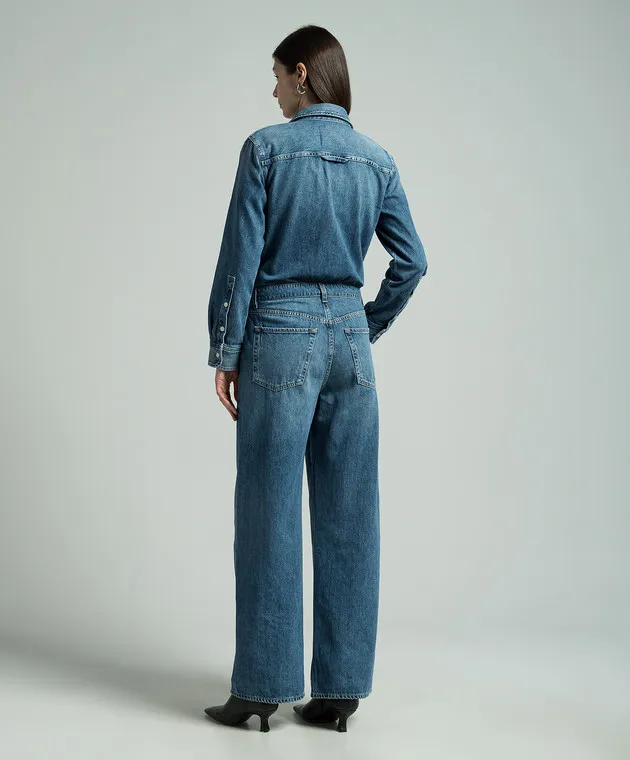 CITIZENS OF HUMANITY Maisie Blue Denim Jumpsuit