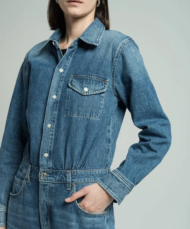 CITIZENS OF HUMANITY Maisie Blue Denim Jumpsuit