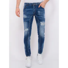 Destroyed Jeans Hombre Stonewashed