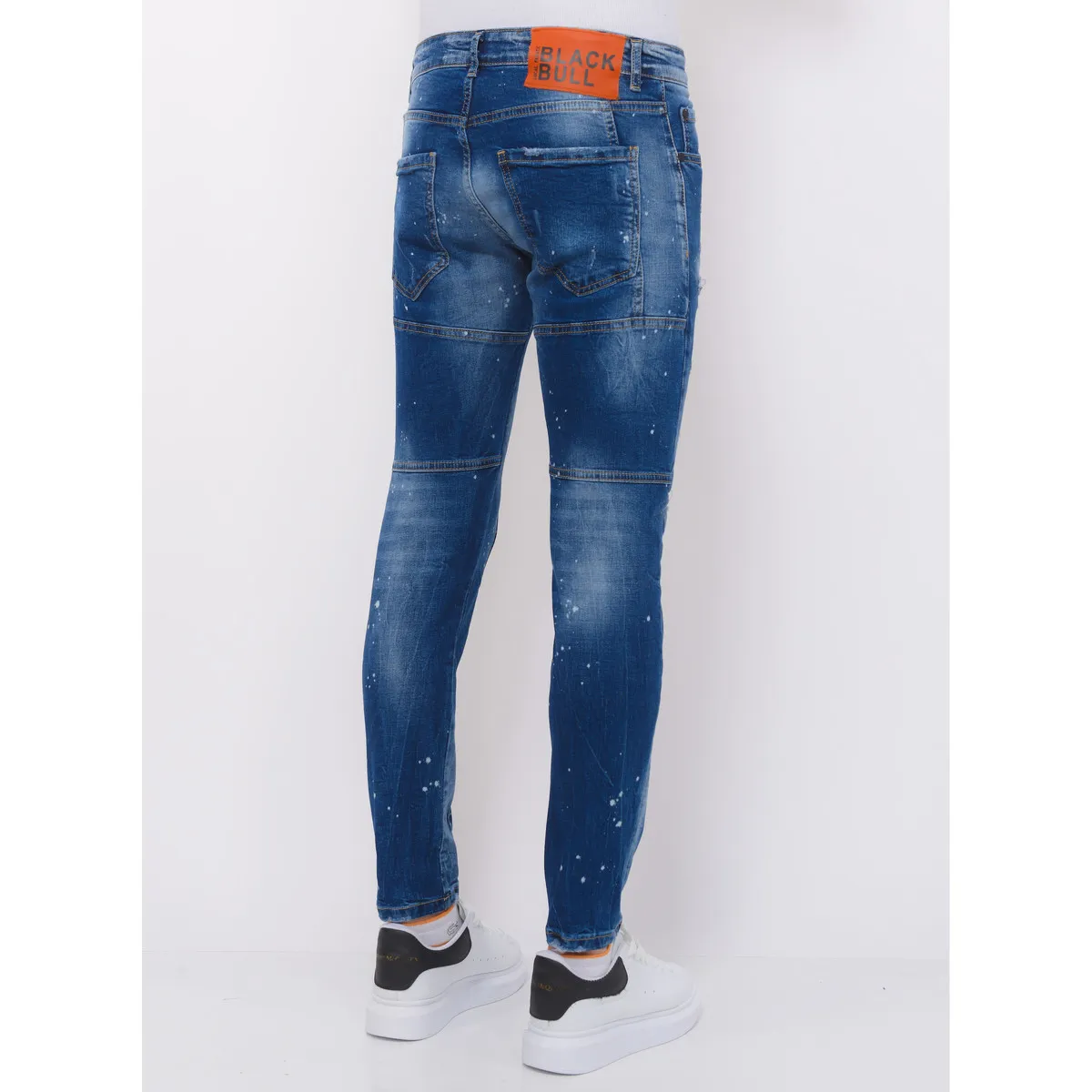 Destroyed Jeans Hombre Stonewashed