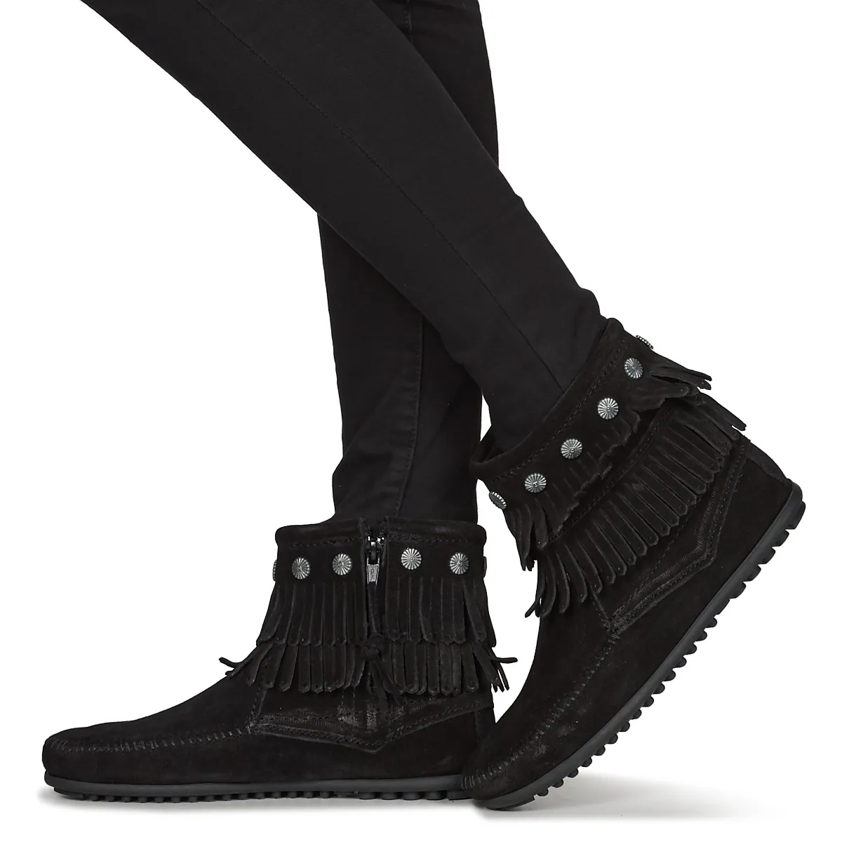 DOUBLE FRINGE SIDE ZIP BOOT