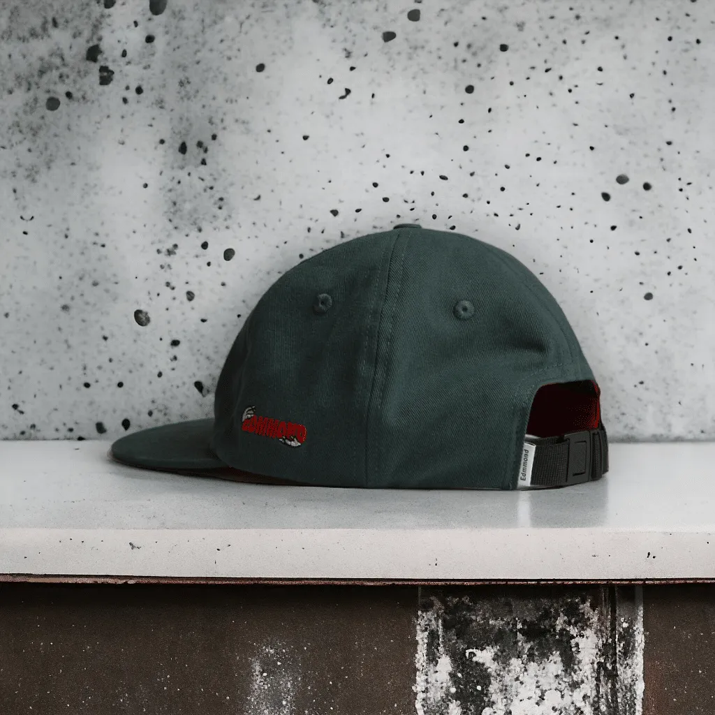 Edmmond – Gorra Dawson plain dark green