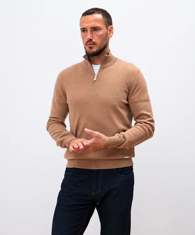 Enrico Mandelli Beige cashmere jumper