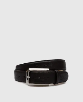 Enrico Mandelli Brown leather belt with logo