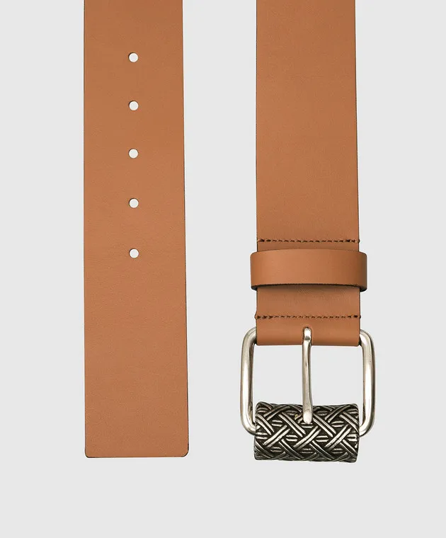 Etro Tan leather belt