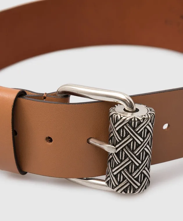 Etro Tan leather belt