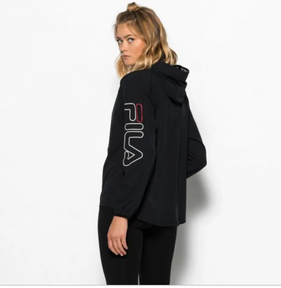 fila sudadera cortaviento addy negro